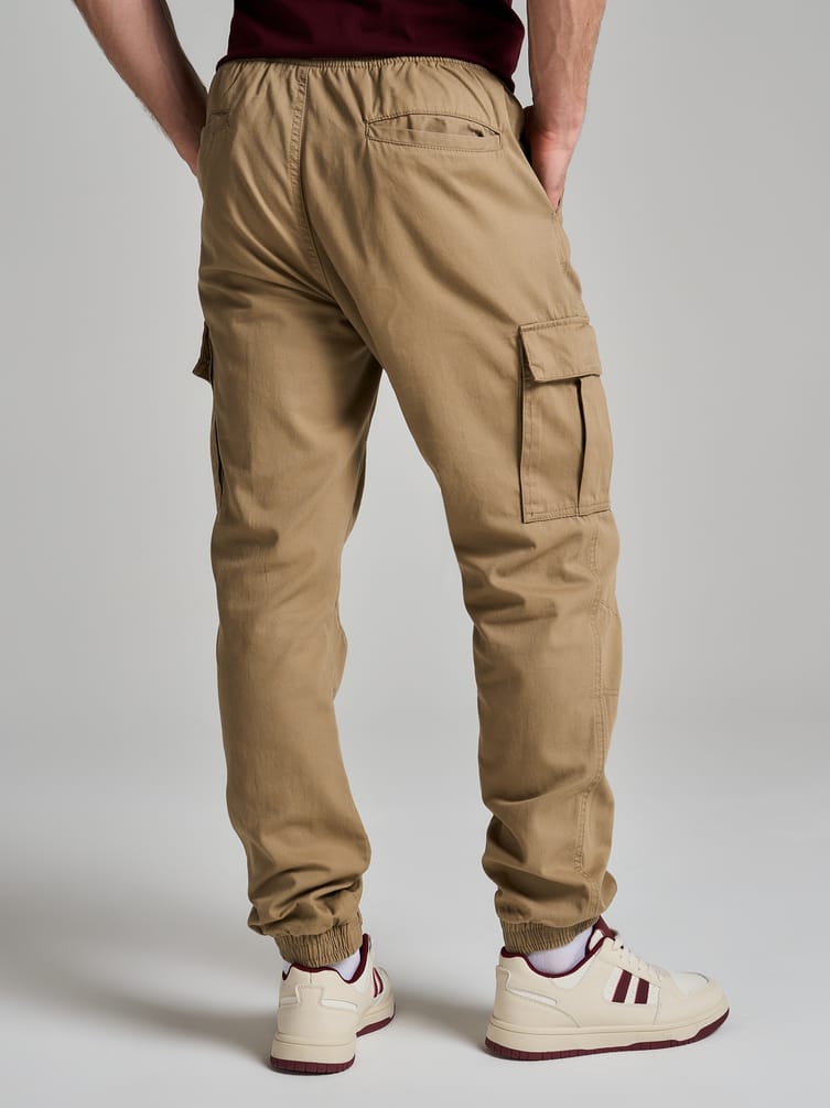 Брюки карго на резинке