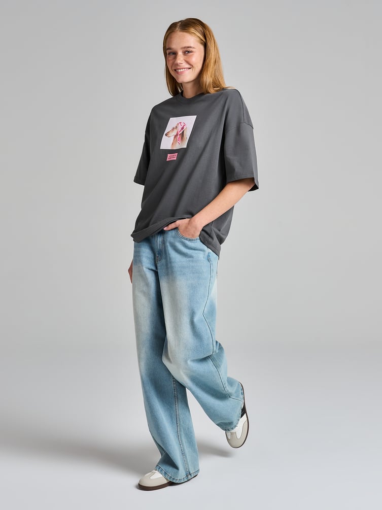 Футболка оверсайз с принтом