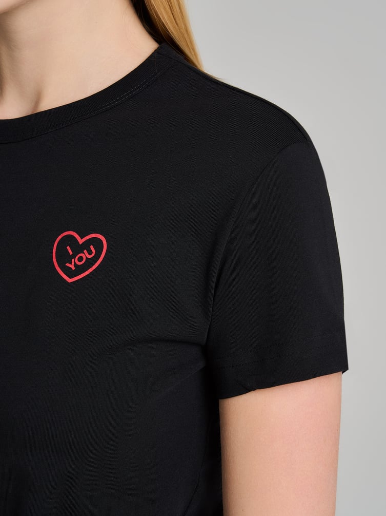 Хлопковая футболка с принтом