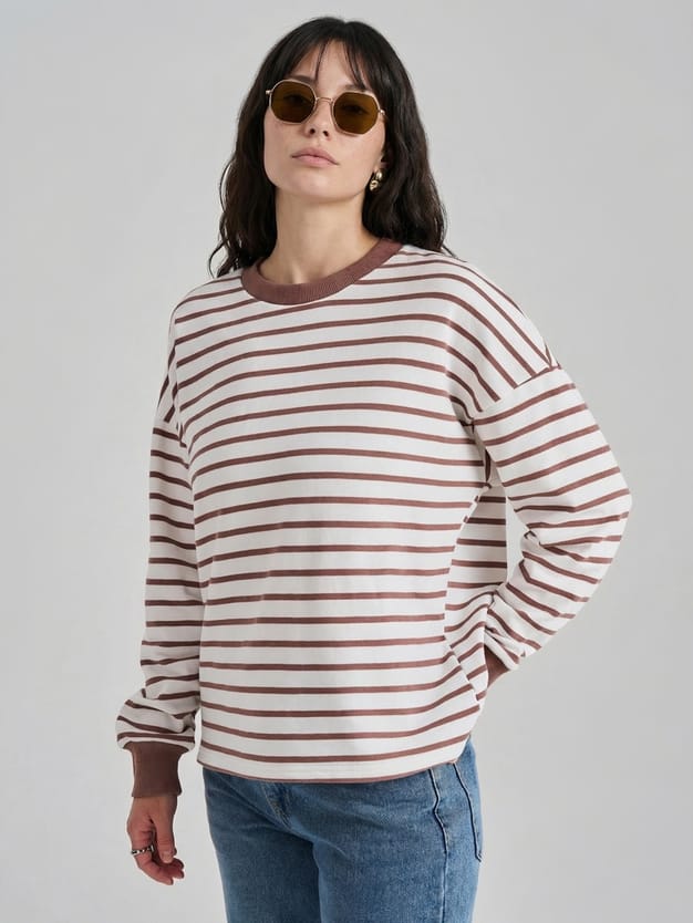 Свитшот в полоску