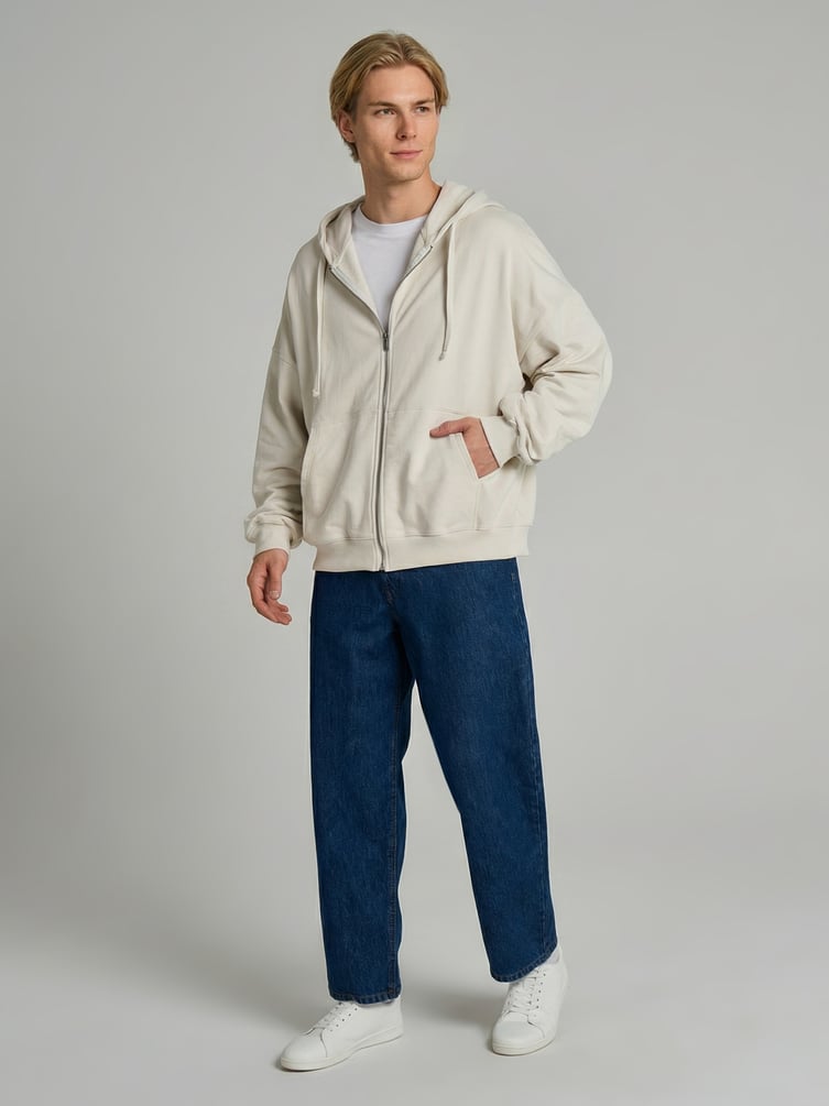 Толстовка оверсайз с капюшоном