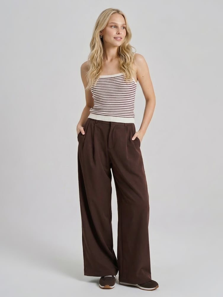 Топ трикотажный в полоску