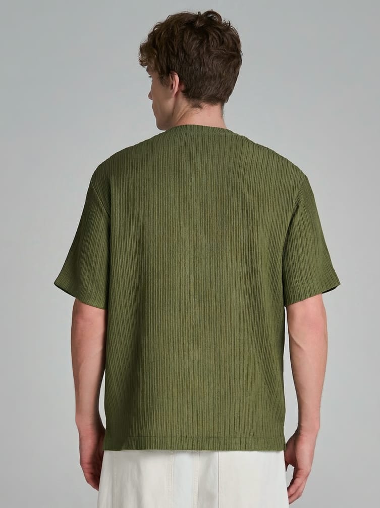 Футболка летняя из жатой ткани