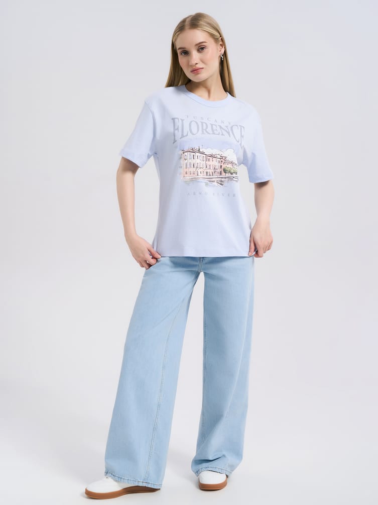 Футболка с принтом