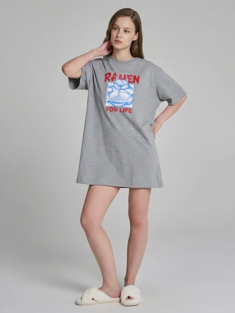 Ночная сорочка с принтом