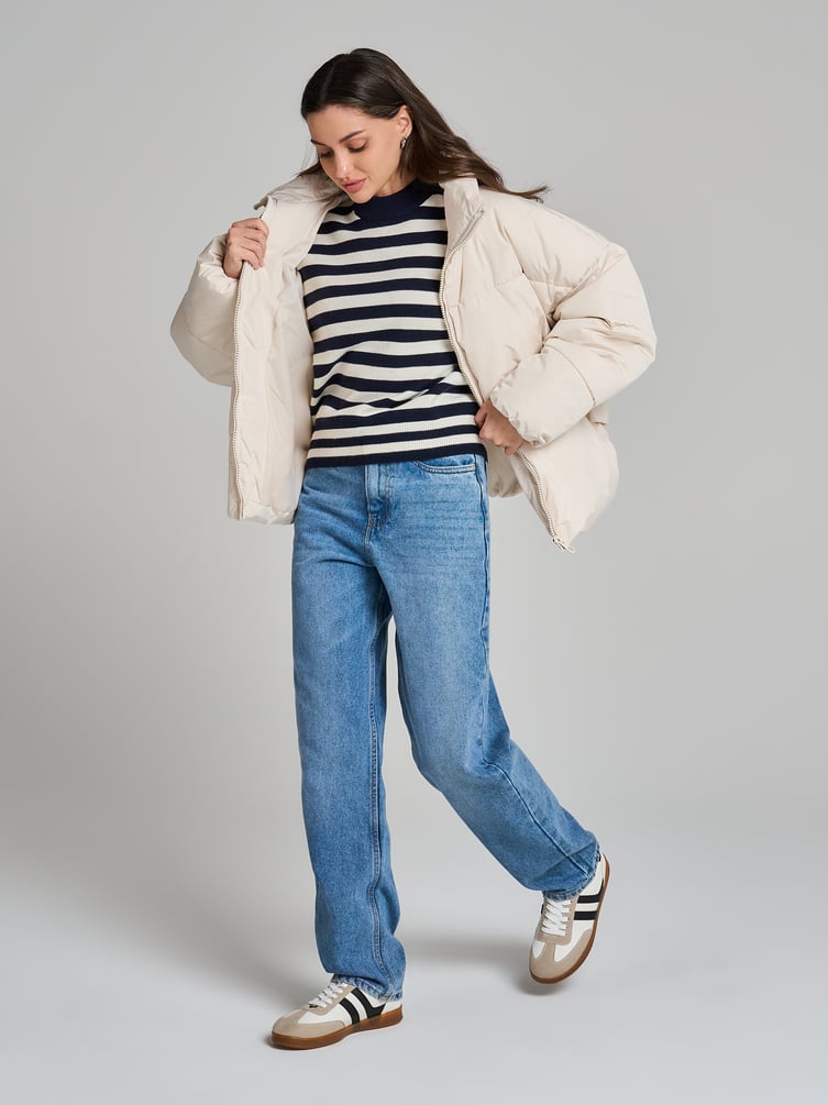 Джемпер трикотажный в полоску