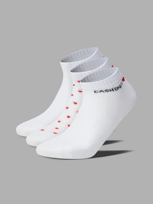 Носки - 3 пары с надписью и в сердечко