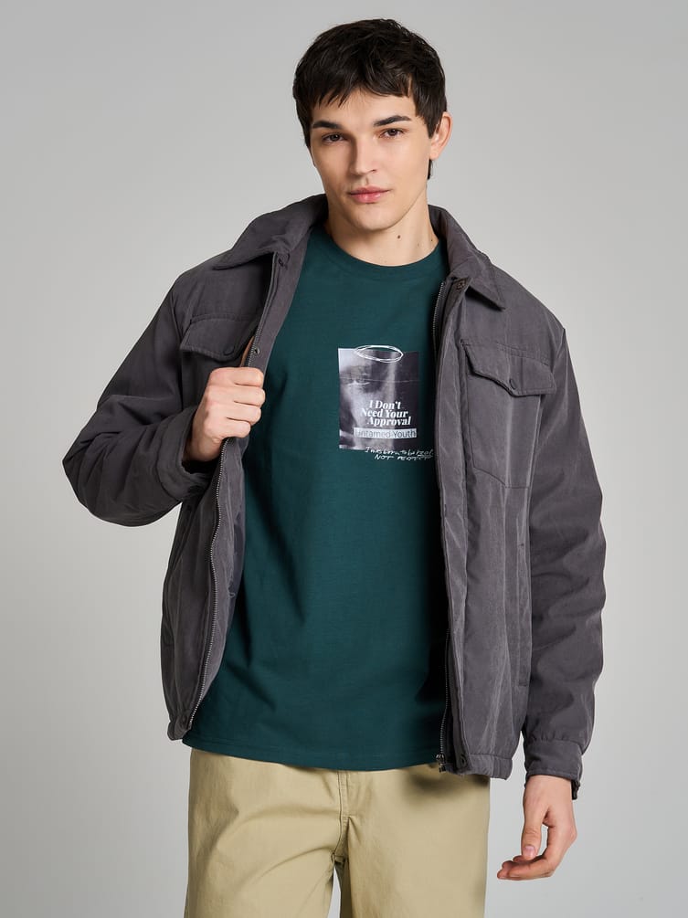 Футболка из хлопка с принтом