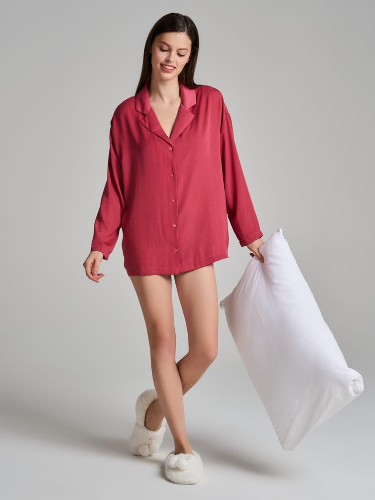 Платье-рубашка для дома