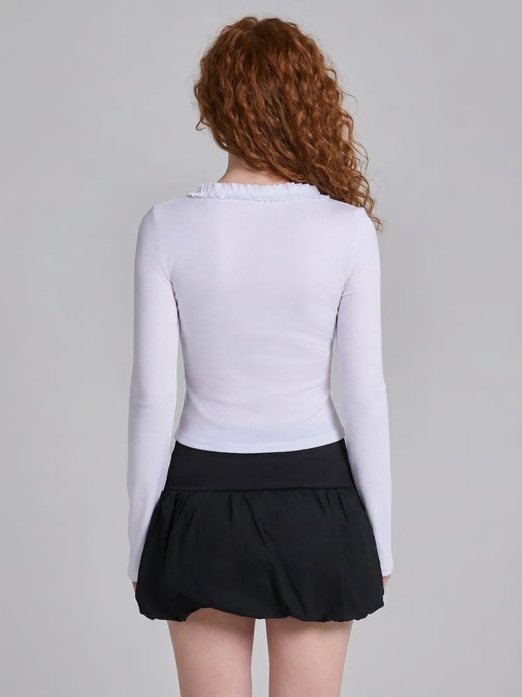 Блузка нарядная с рюшами