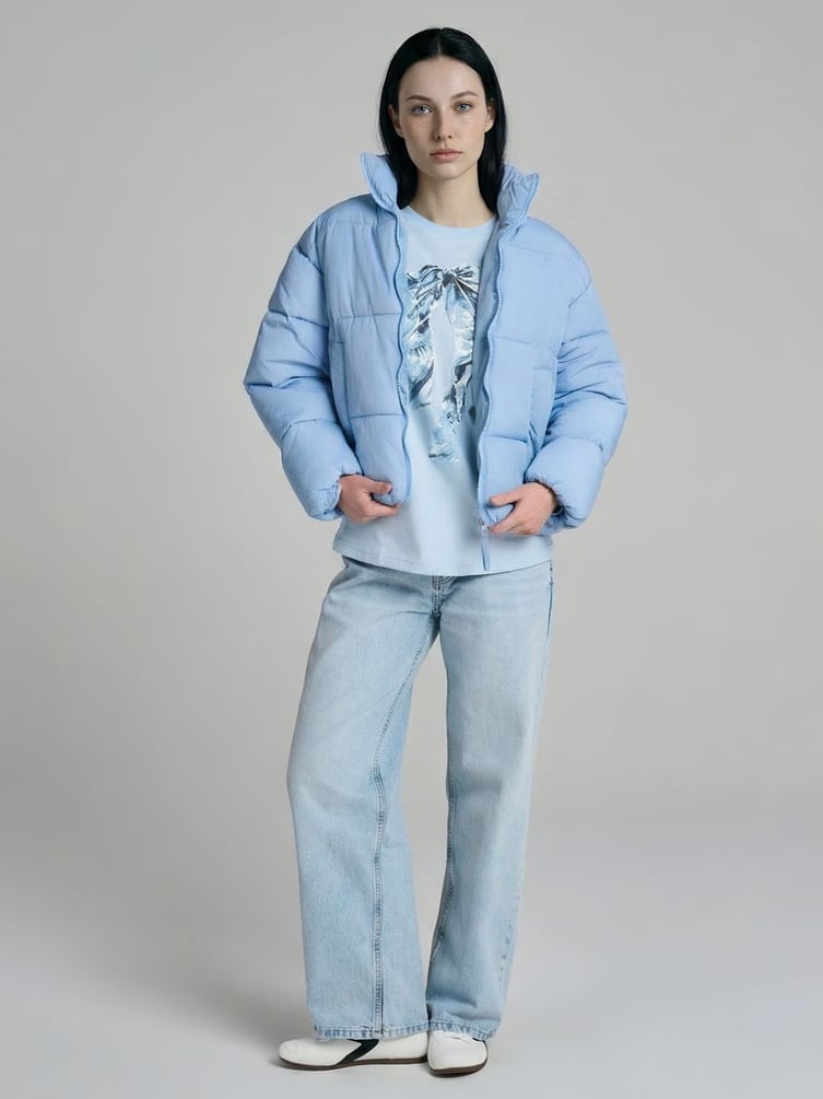 Лонгслив оверсайз с принтом банта