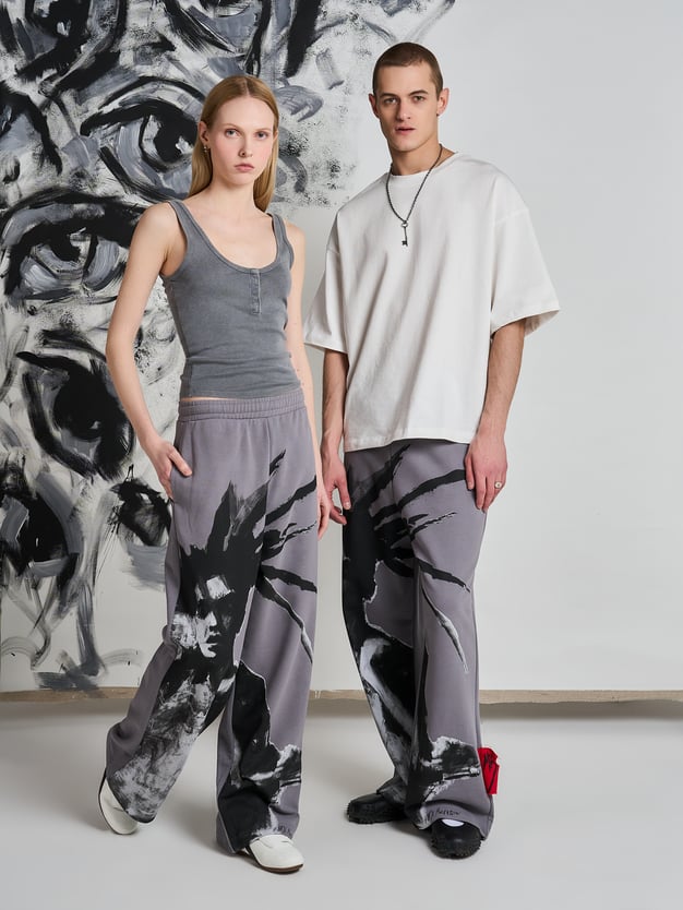 Брюки спортивные с принтом Макс Борисов