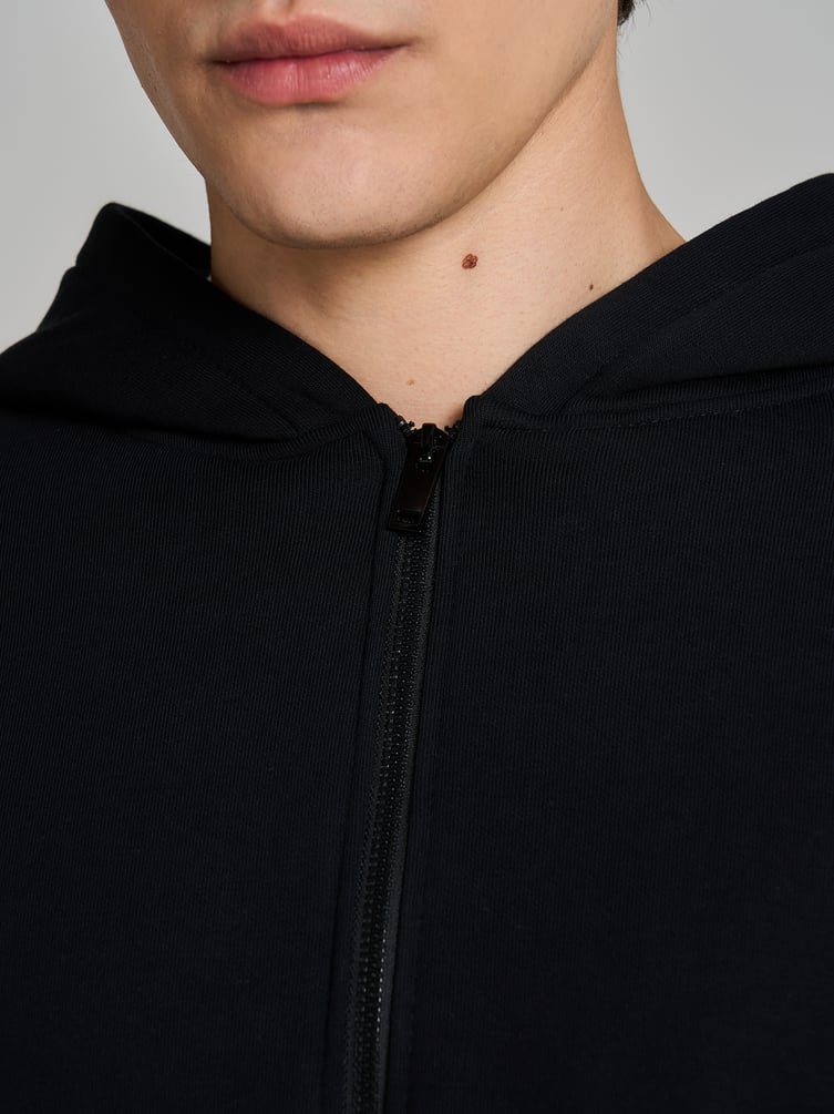 Утепленное zip-hoodie толстовка с начёсом