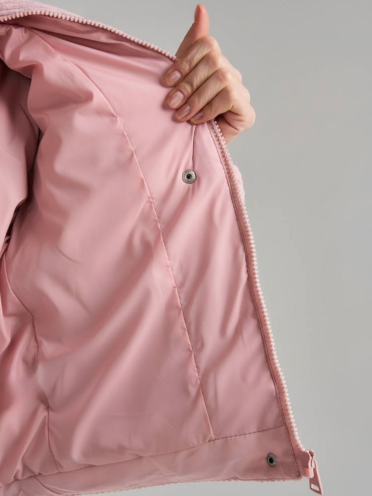 Велюровая куртка оверсайз утепленная