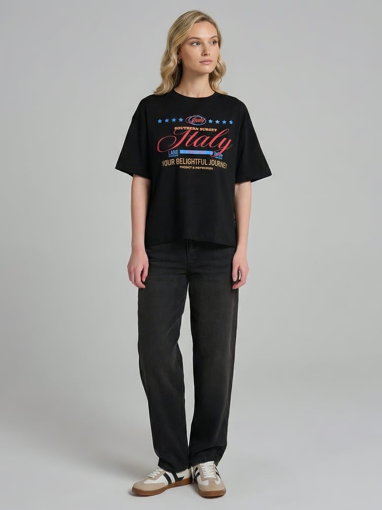 Футболка оверсайз с надписью