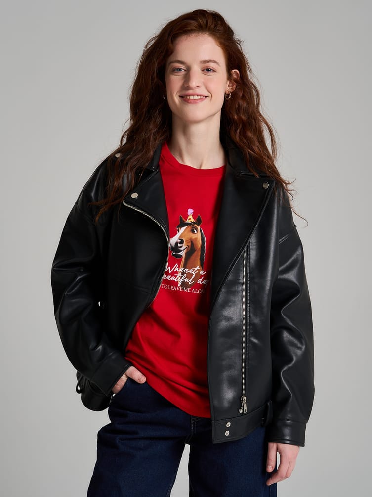 Футболка оверсайз с принтом