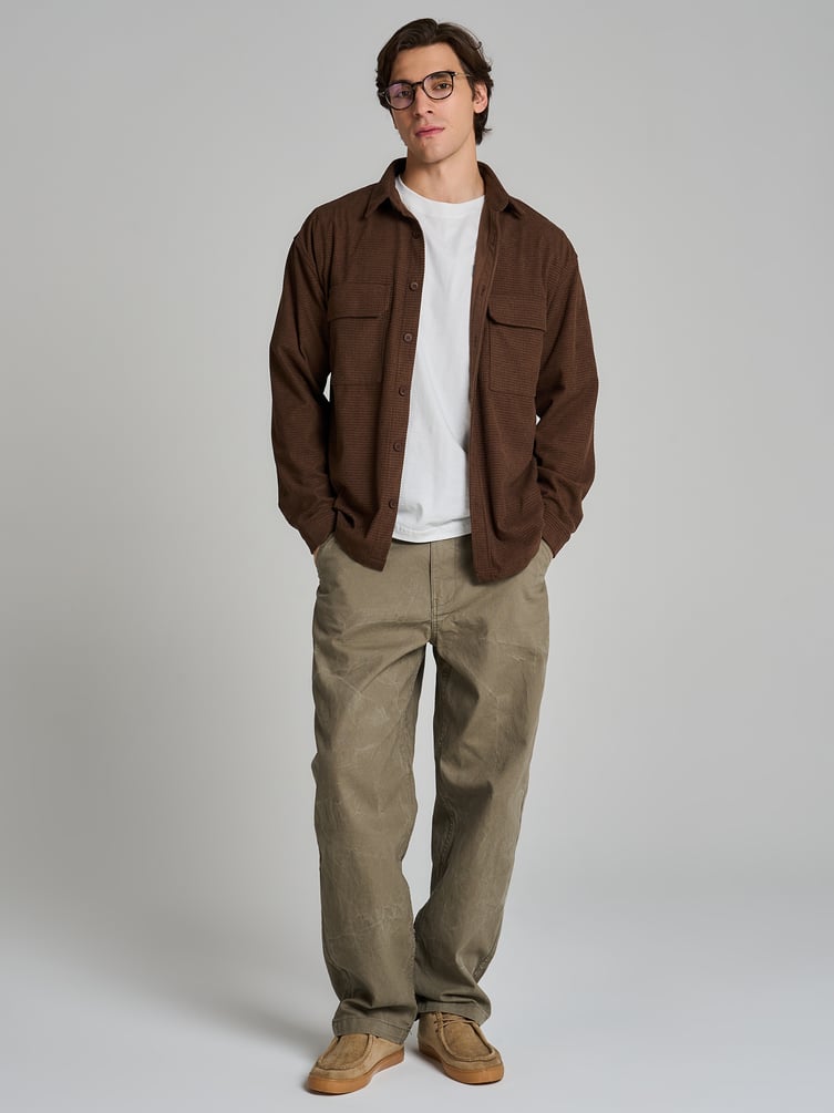 Рубашка вельветовая классическая