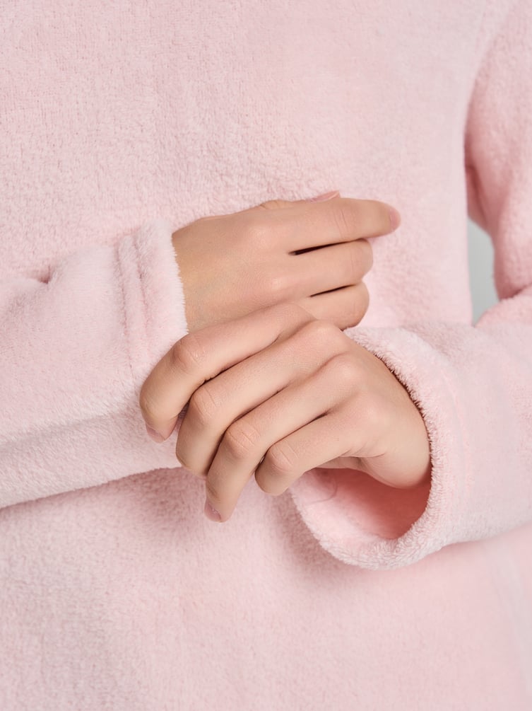 Пижама плюшевая с кофтой и штанами