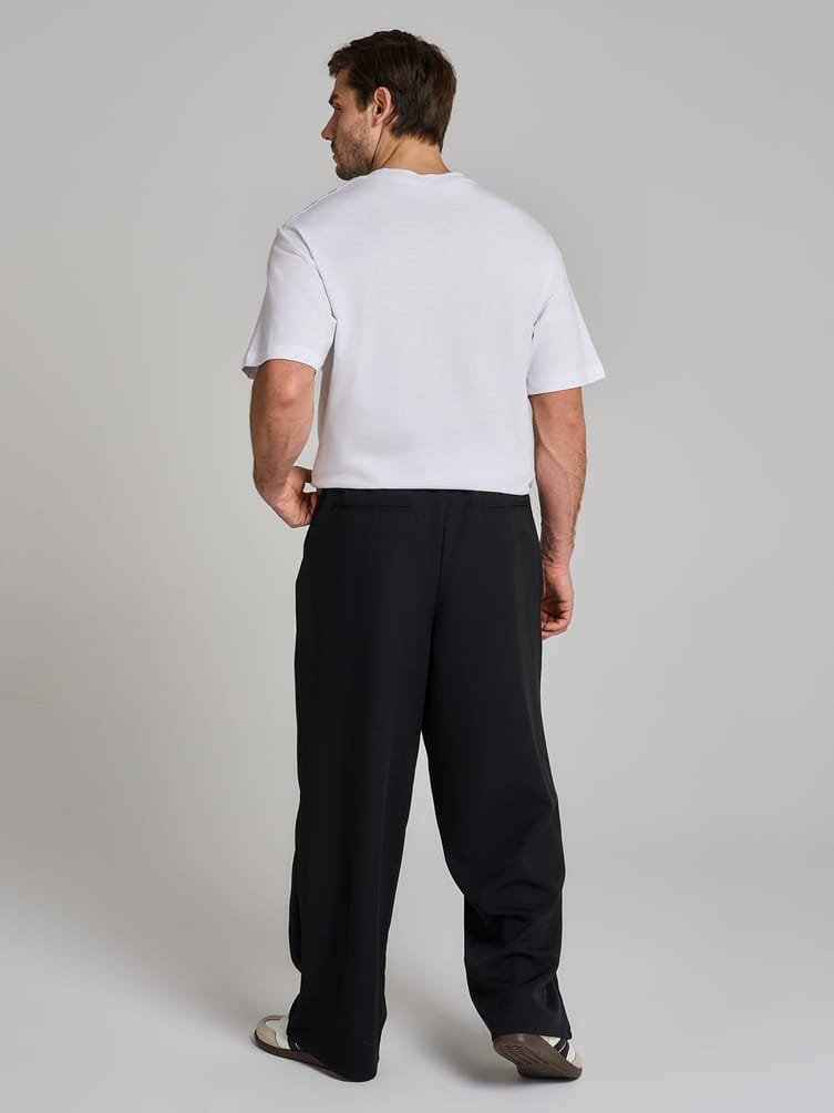 Брюки широкие повседневные