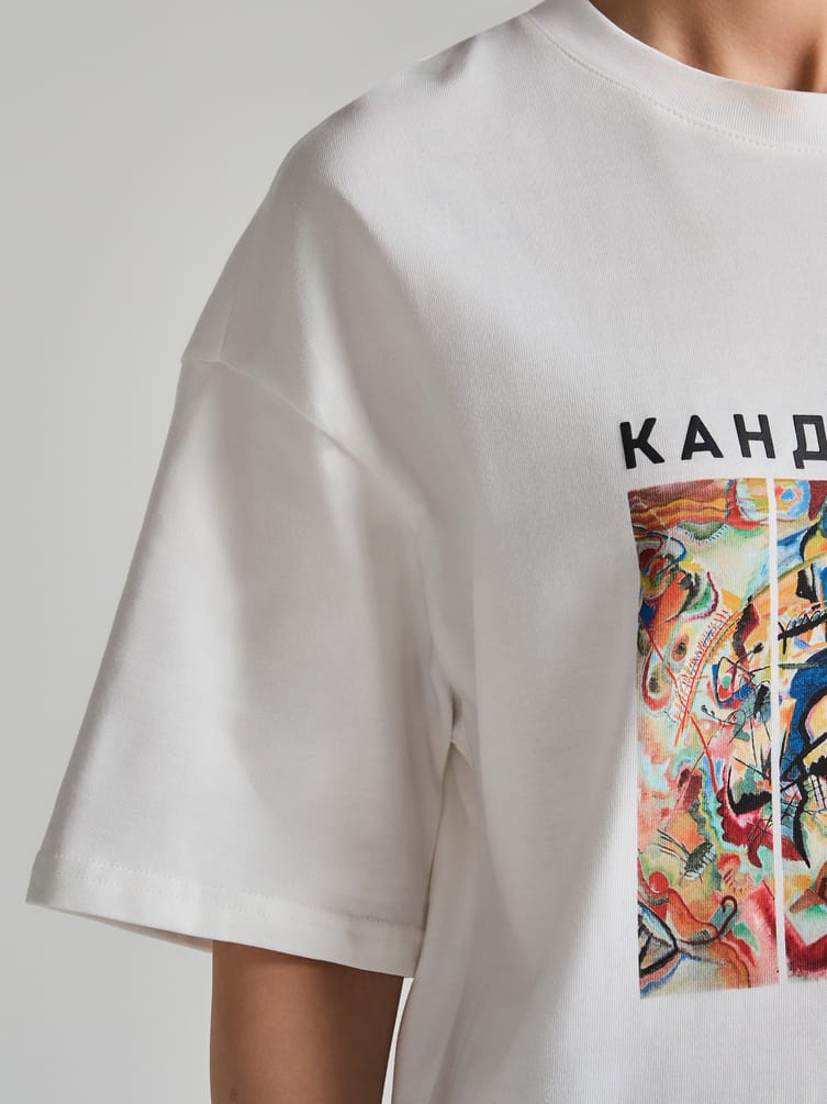 Футболка с принтом картин Третьяковской галереи