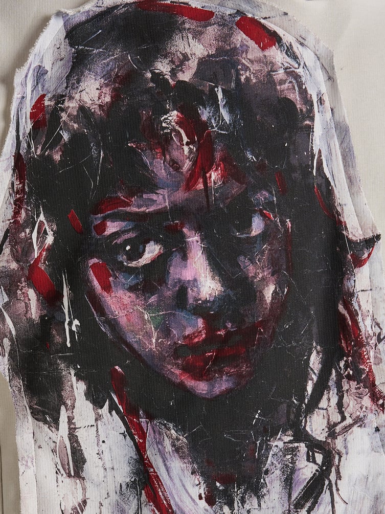 Худи оверсайз с принтом Макс Борисов