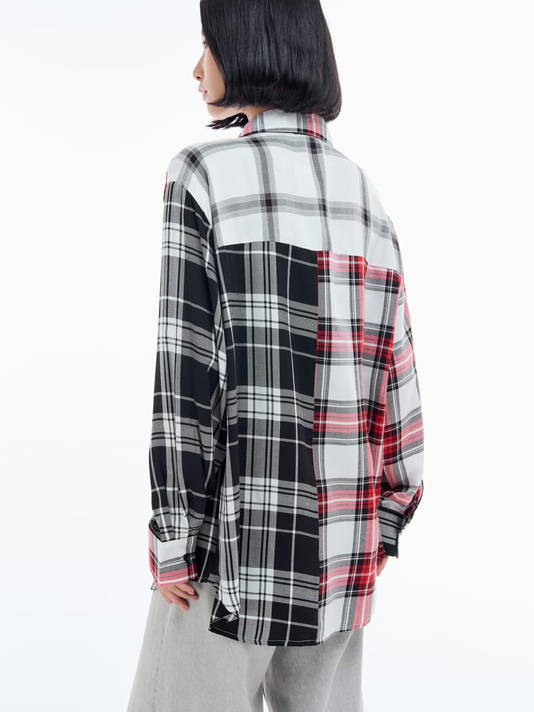 Рубашка оверсайз в клетку