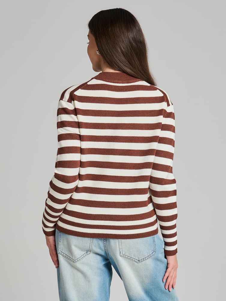 Джемпер трикотажный в полоску