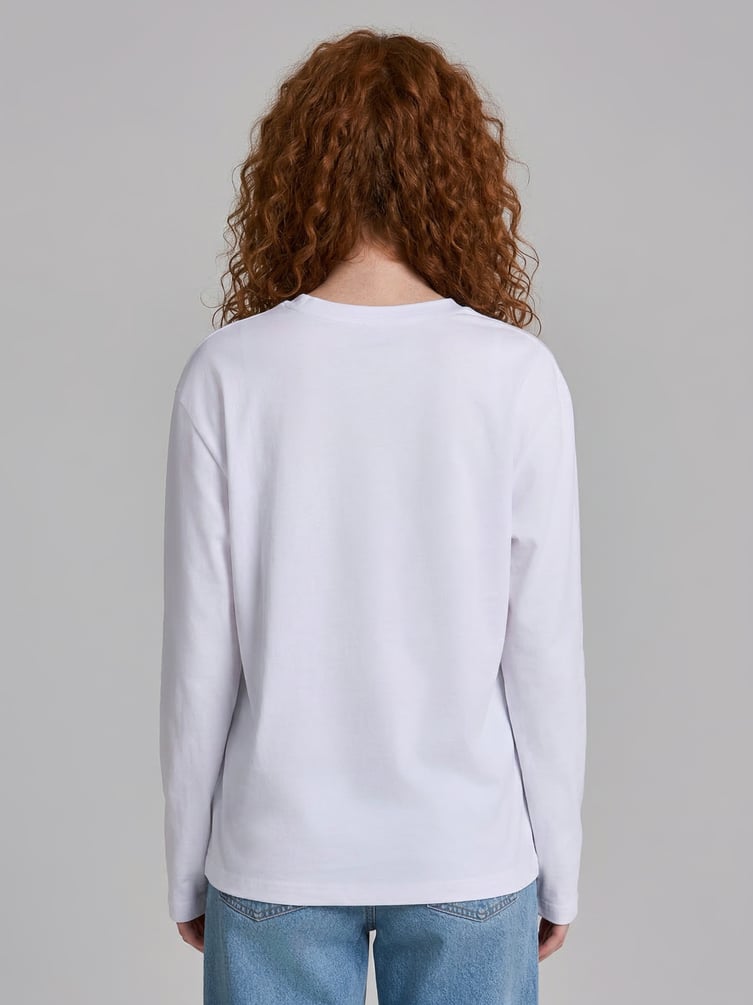 Лонгслив оверсайз с надписью