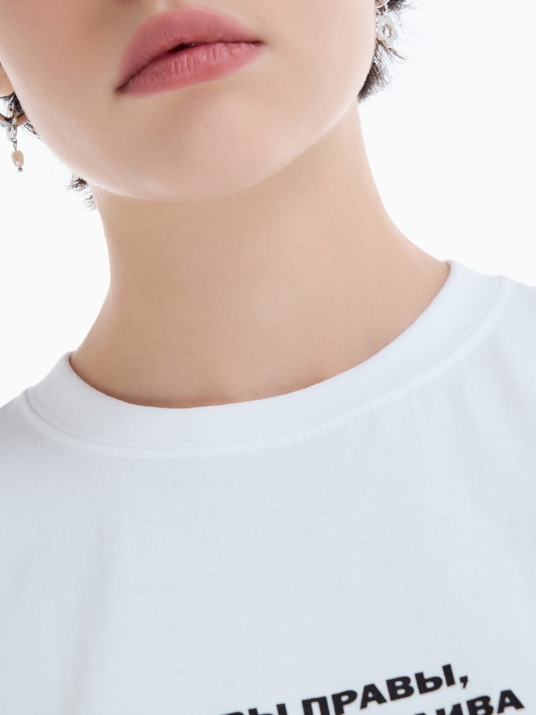 Футболка оверсайз с надписью