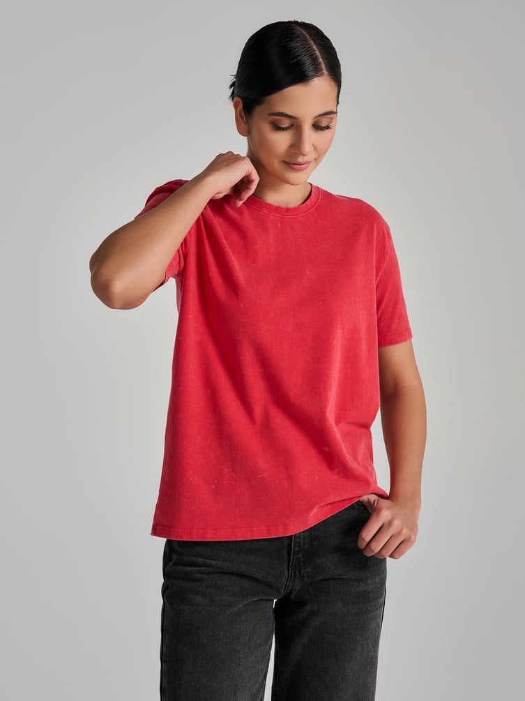 Футболка оверсайз с вареным эффектом