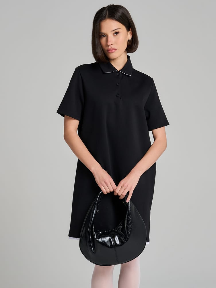 Платье-поло короткое