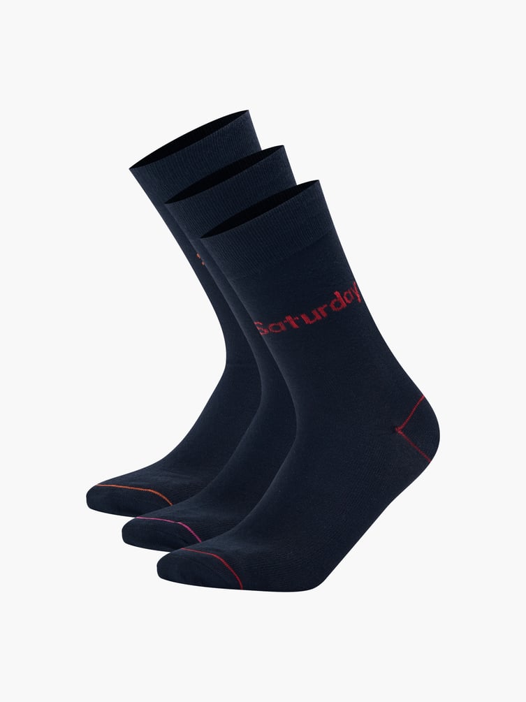 Носки - 3 пары с надписями выходных дней