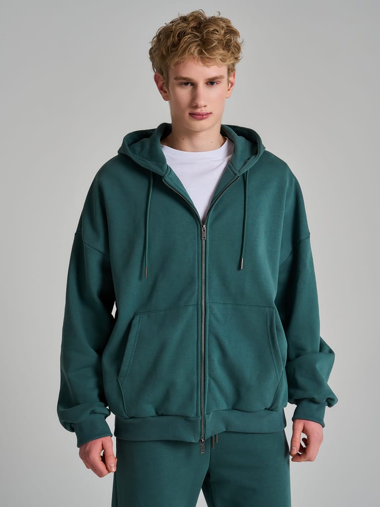 Толстовка зип худи теплая с начёсом