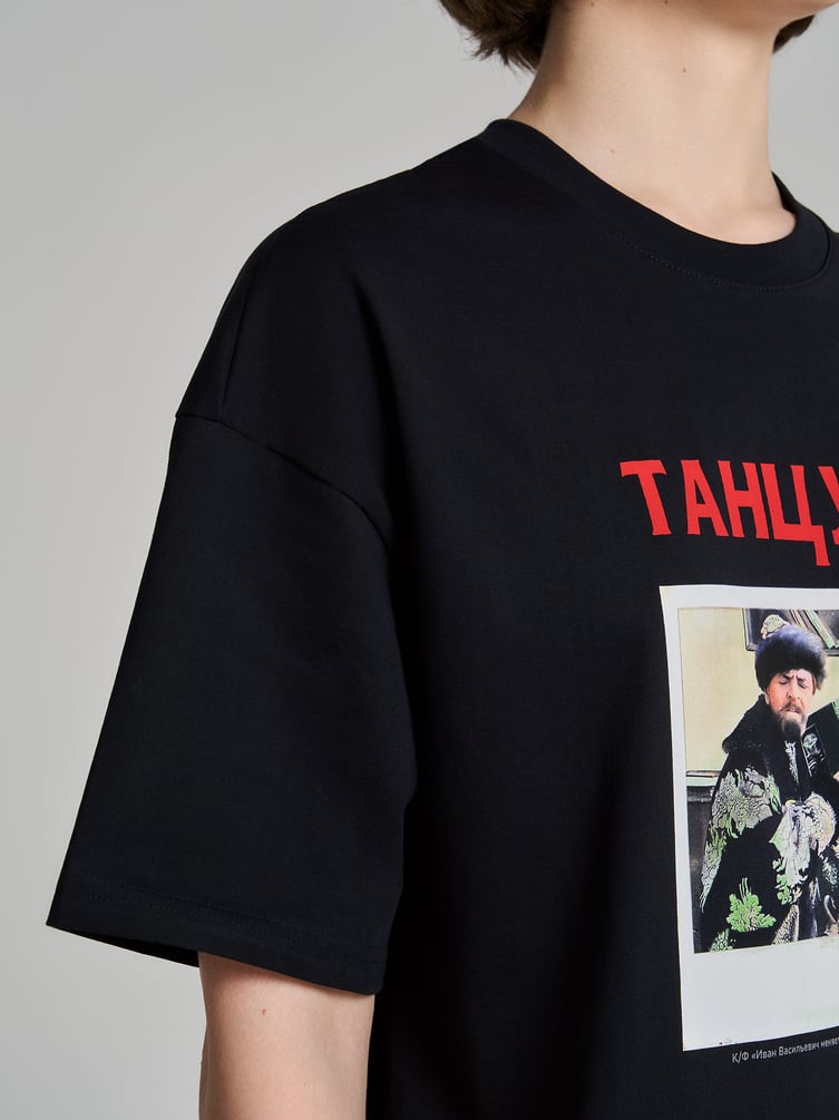 Футболка оверсайз с принтом Мосфильм