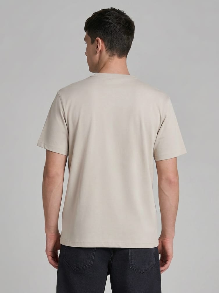 Футболка из хлопка однотонная