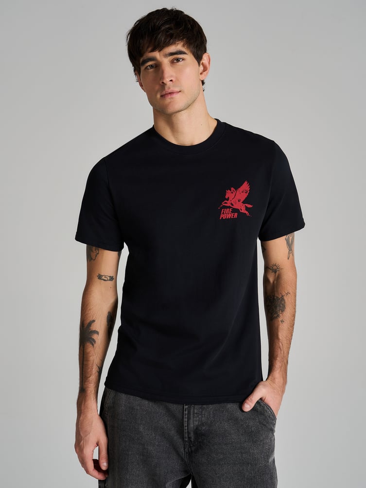 Футболка хлопковая с принтом