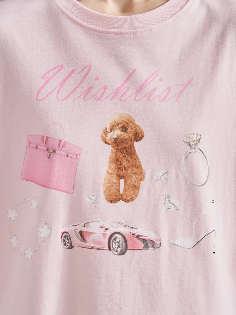 Футболка оверсайз из хлопка с принтом