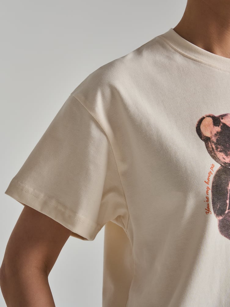 Футболка из хлопка с принтом