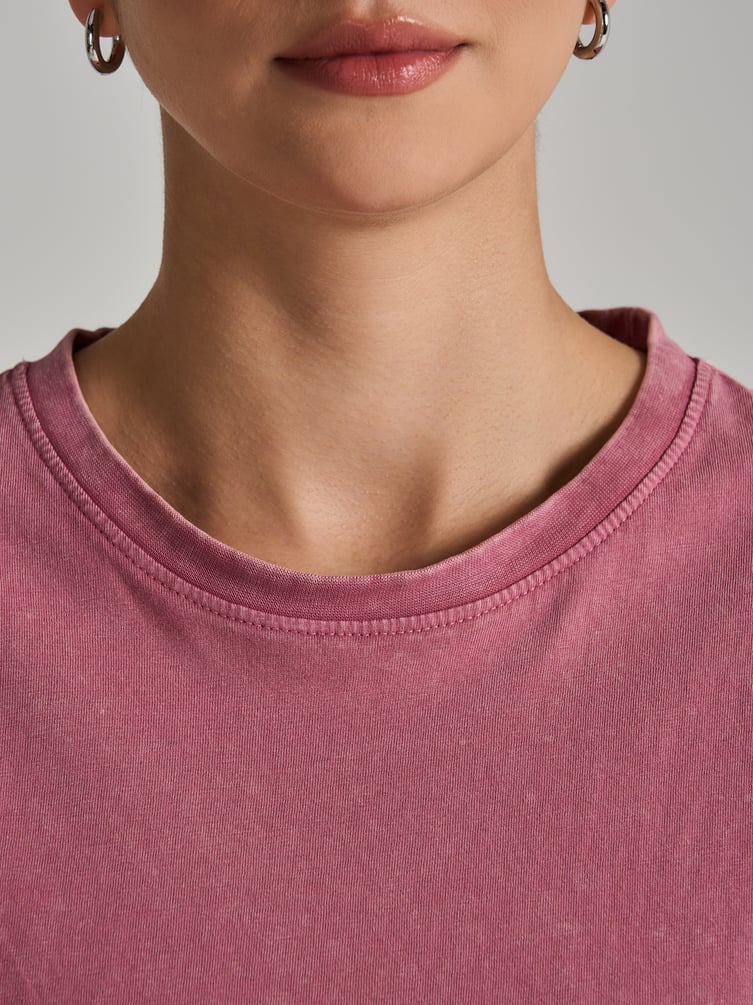 Футболка гранж с вареным эффектом