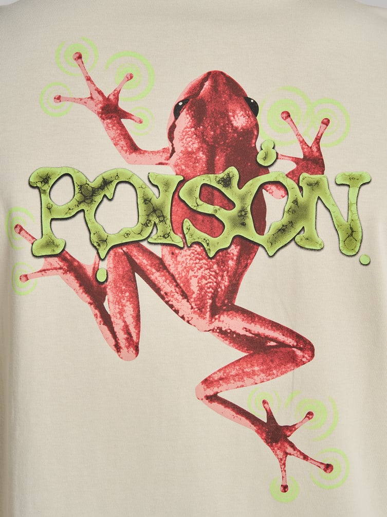 Футболка из хлопка с принтом на спине