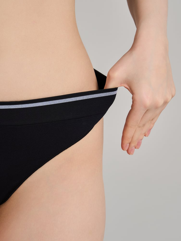 Трусы-стринги - 2 шт. с широкой резинкой