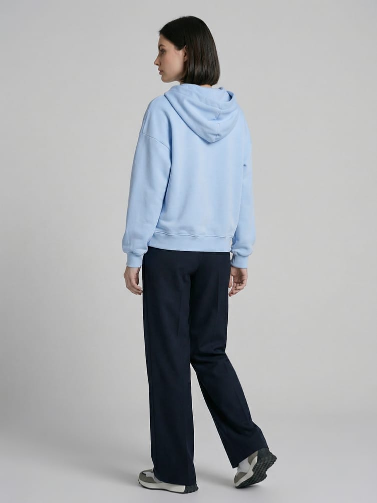 Зип худи  с капюшоном без начесом