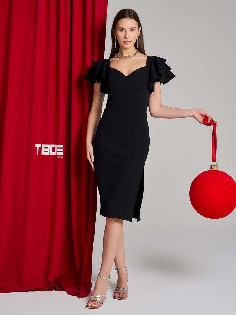 Платье вечернее с разрезом