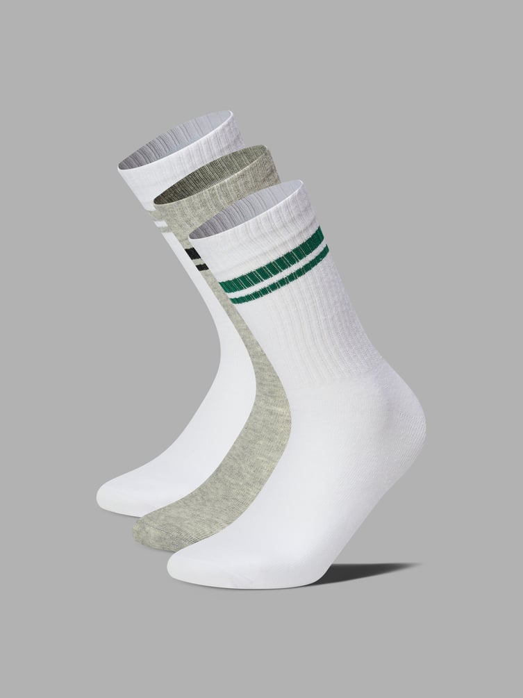 Носки - 3 пары высокие с полоской