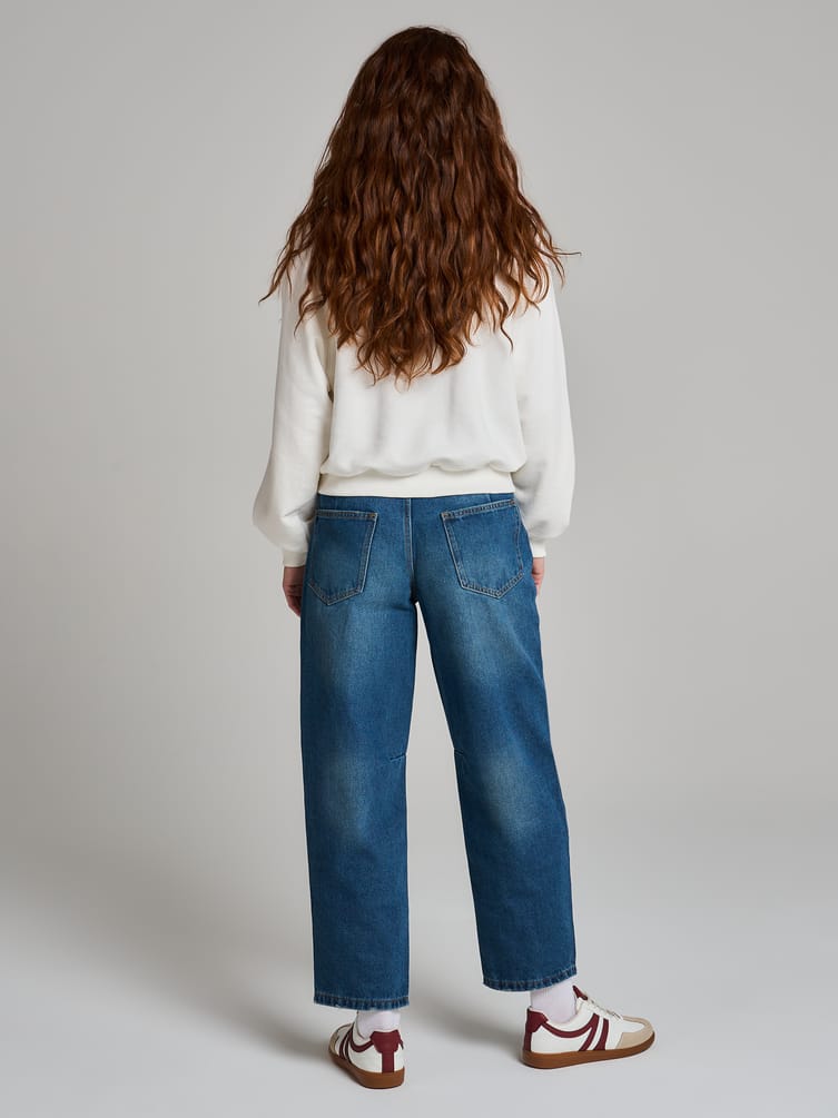 Джинсы широкие Balloon на пуговицах