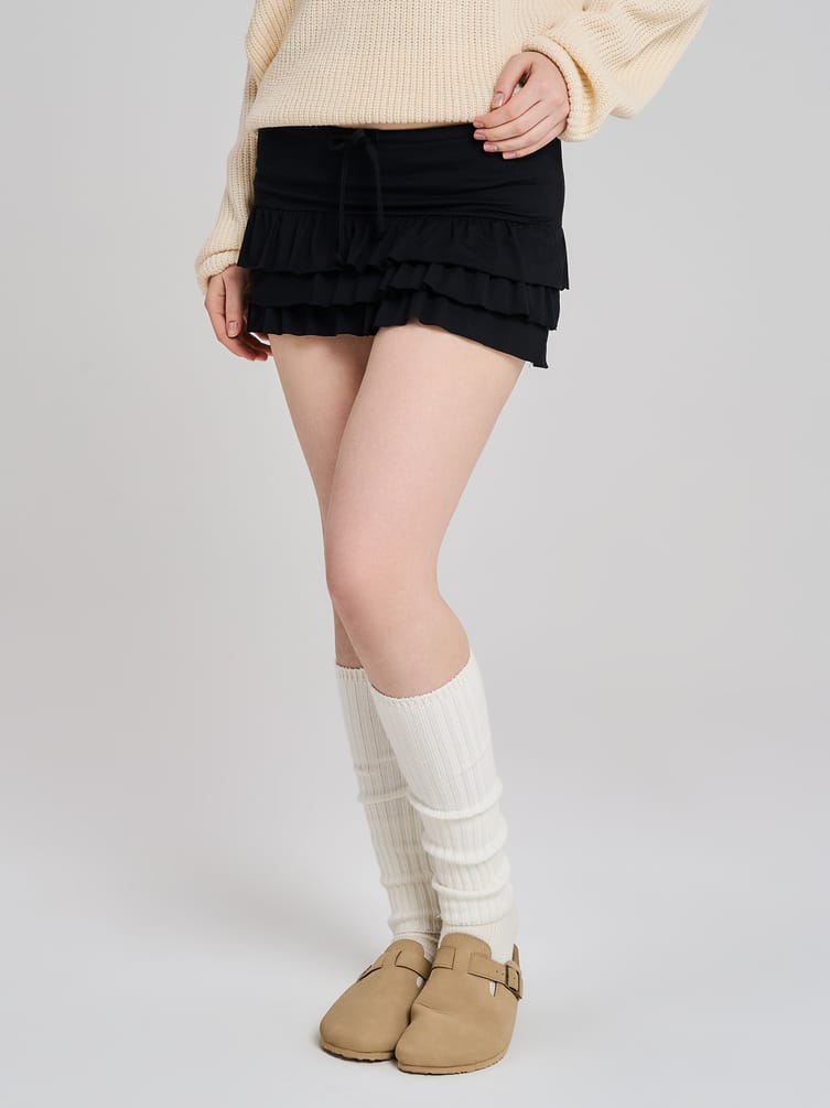 Юбка-шорты с воланами
