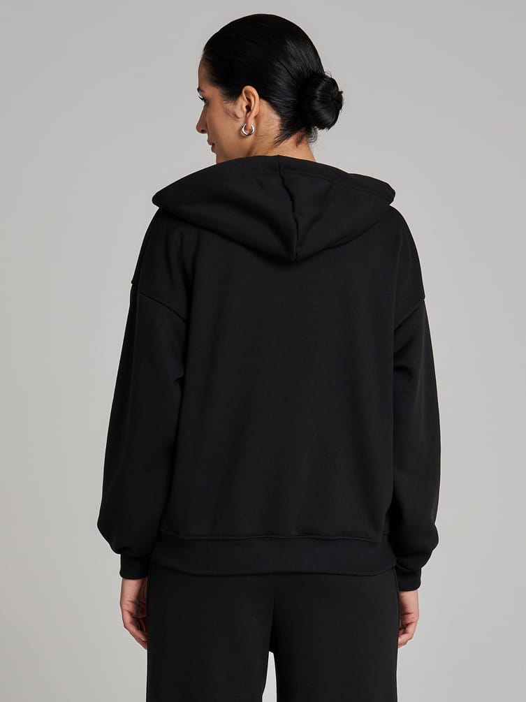 Утепленная толстовка оверсайз с начесом