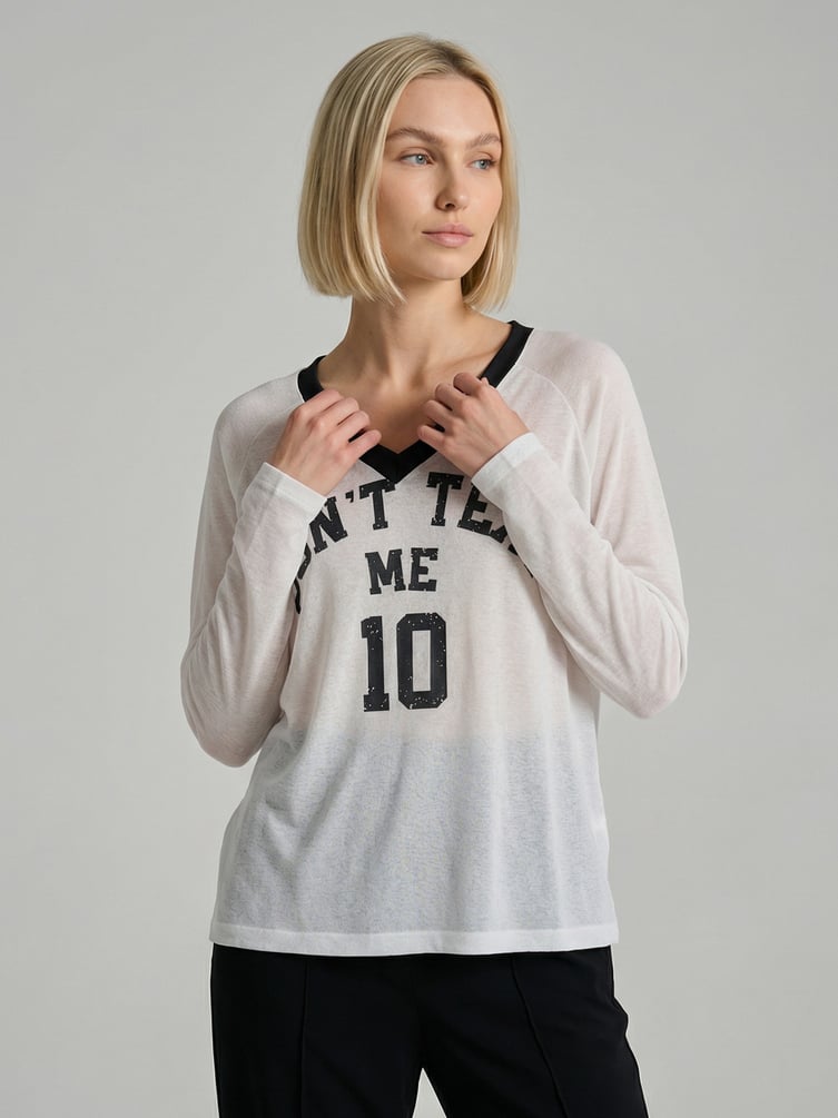 Лонгслив спортивный оверсайз с надписью