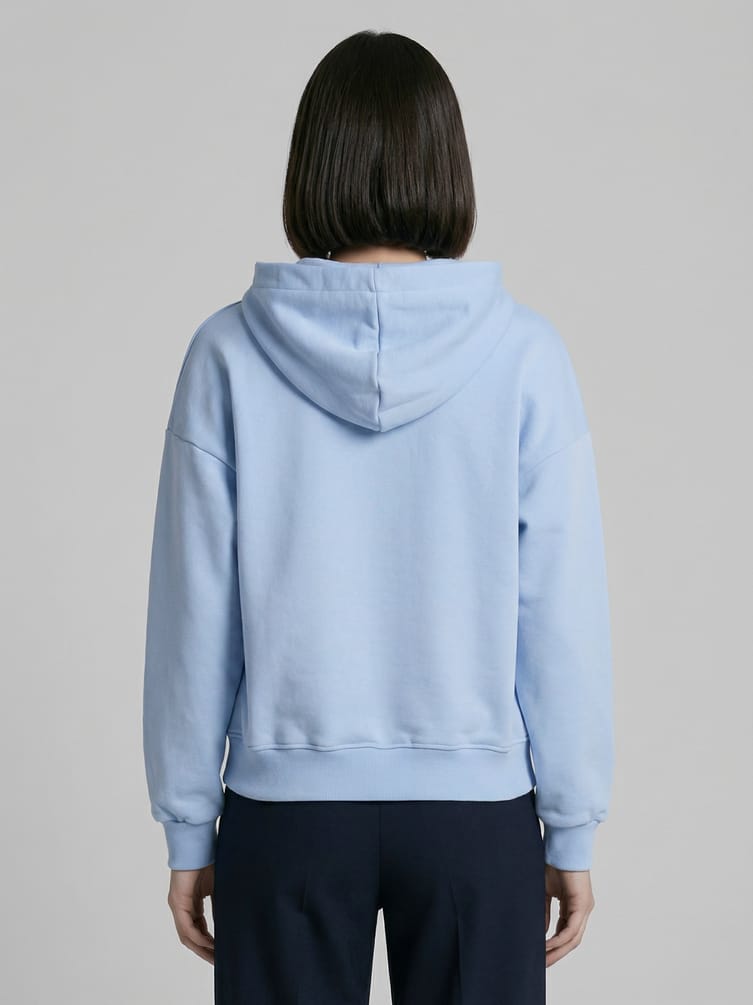 Зип худи  с капюшоном без начесом