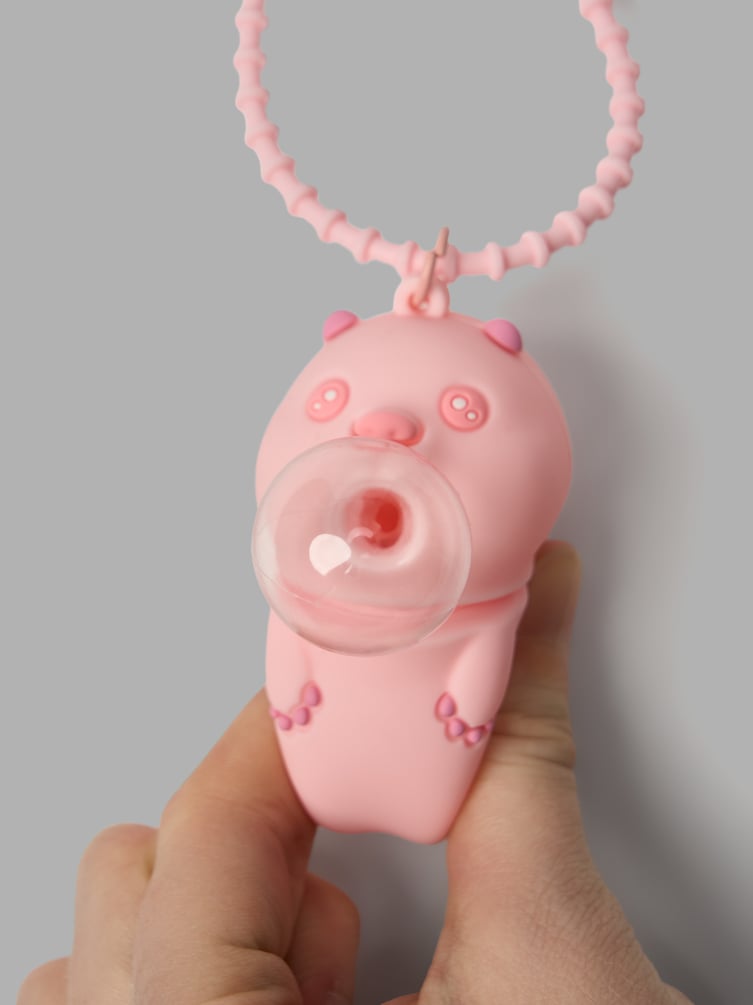 Антистресс хомяк надувает пузырь